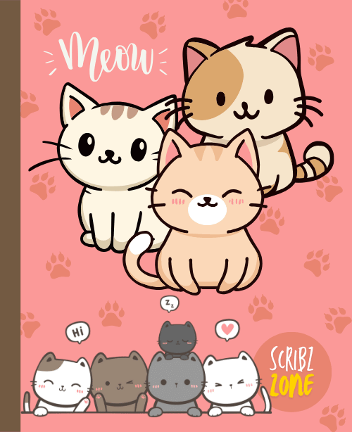 Kittens notebook by scribz zone