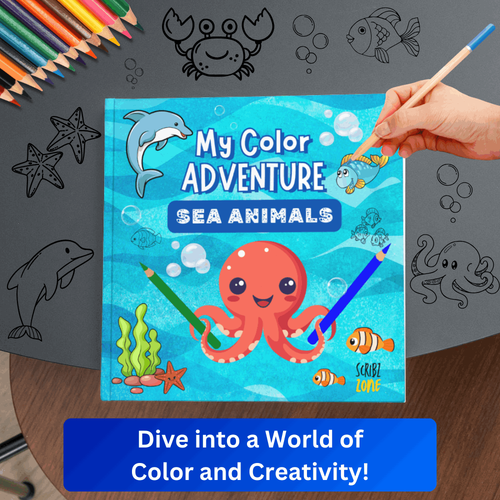 my color adventure: sea animals
