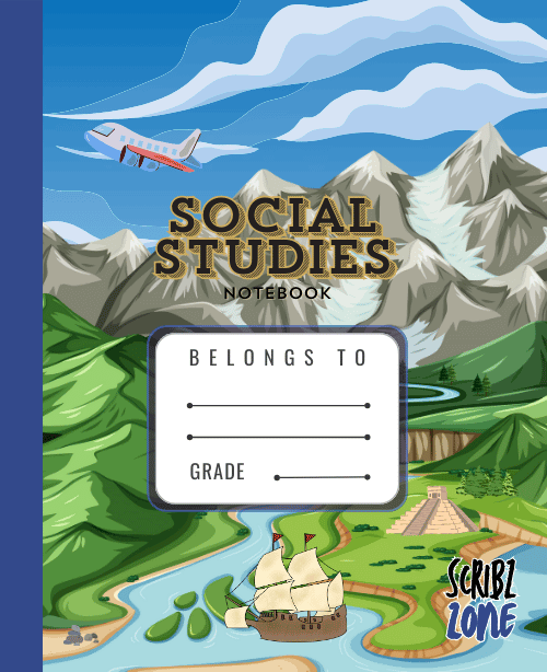 social studies notebook by scribz zone